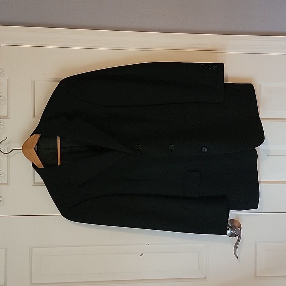 Ted Baker London Black Wool 3 Button Blazer Suit Jacket 38R